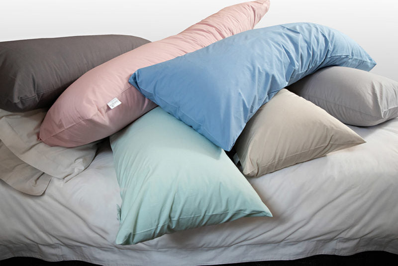 Faux Down Body Pillow & Cotton Cover Combo