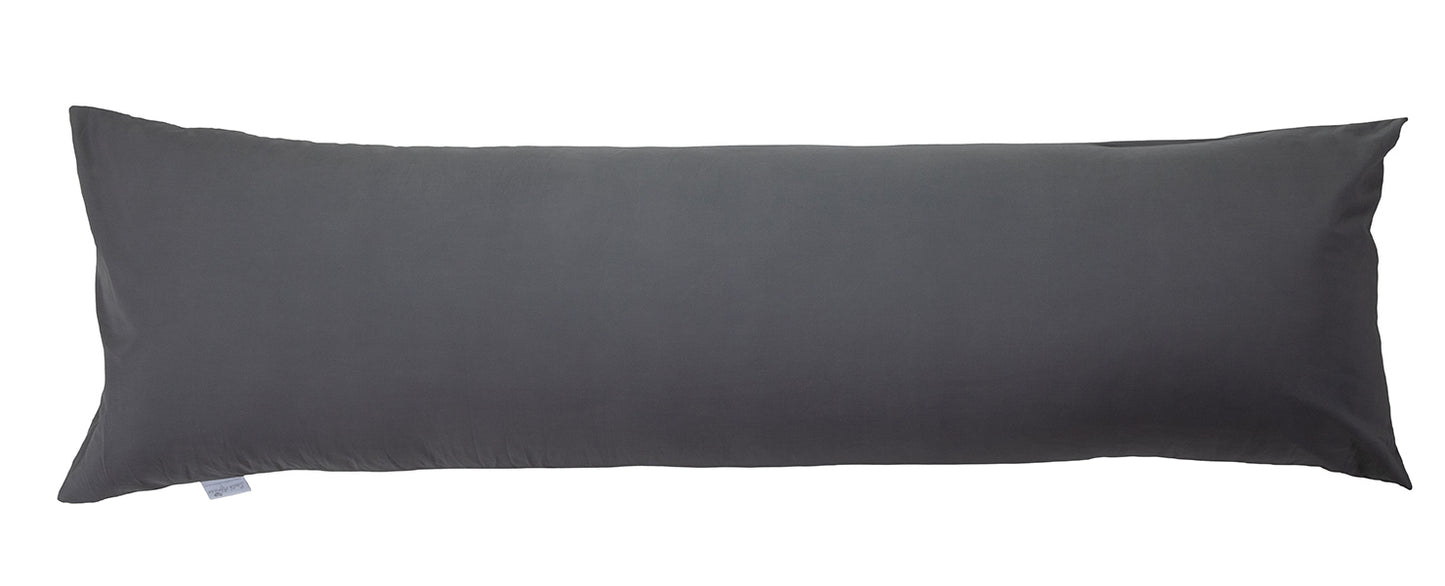 Faux Down Body Pillow & Cotton Cover Combo