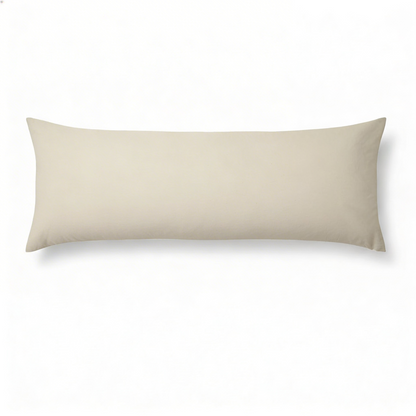 Faux Down Body Pillow & Cotton Cover Combo